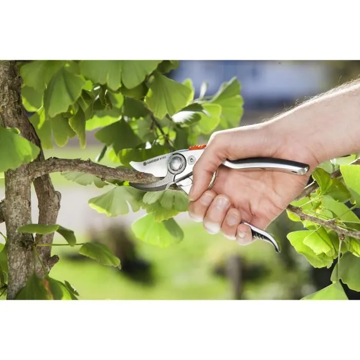 Gardena Tijeras de Podar BP 50 Premium, Mangos de Aluminio Ergonómicos y Ligeros, Contracuchilla Forjada, Ø Corte Máx 22 mm 3