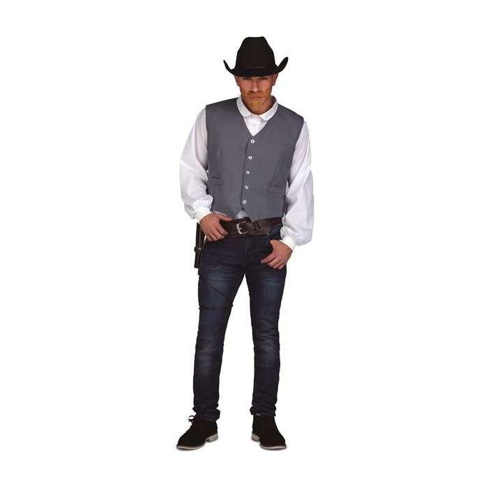 My Other Me Disfraz Chaleco Gris Vaquero Talla M 6