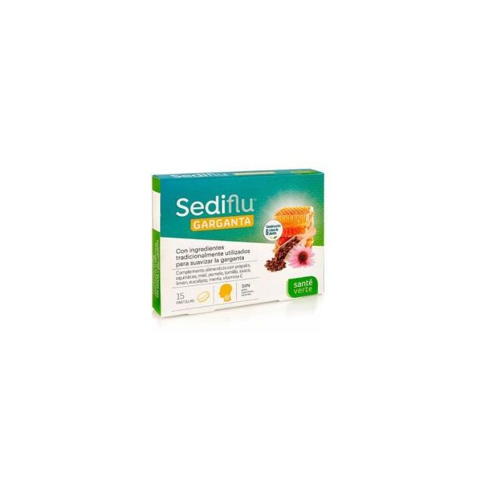 SANTE VERTE Sediflu Garganta 15 Pastillas