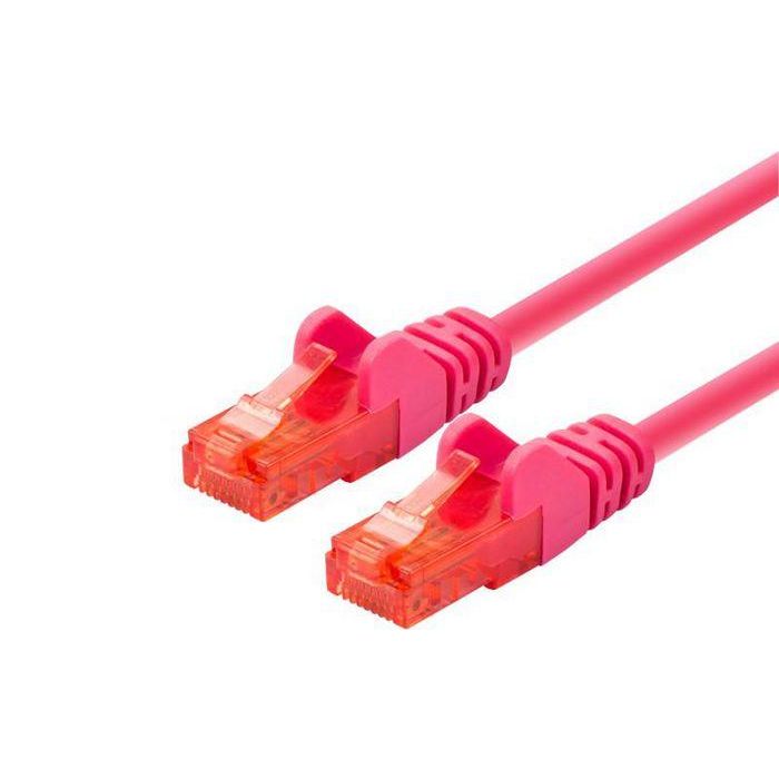 Logon Professional TCU66U003M Cable Patch U/UTP CAT6 0.3m Magenta, No Apantallado con Conectores RJ45, Certificado 3P