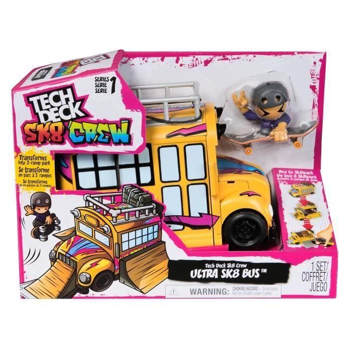 Tech Deck Sk8 Crew Playset Autobús 6071034 Spin Master 5 Tech Deck Sk8 Crew Playset Autobús 6071034 Spin Master 5