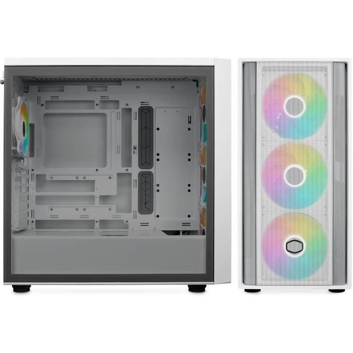 Cooler Master MasterBox 600 White - Torre PC Blanco ATX con Ventana Lateral, Iluminación RGB, MB600-WGNN-S00 1 Cooler Master MasterBox 600 White - Torre PC Blanco ATX con Ventana Lateral, Iluminación RGB, MB600-WGNN-S00 1