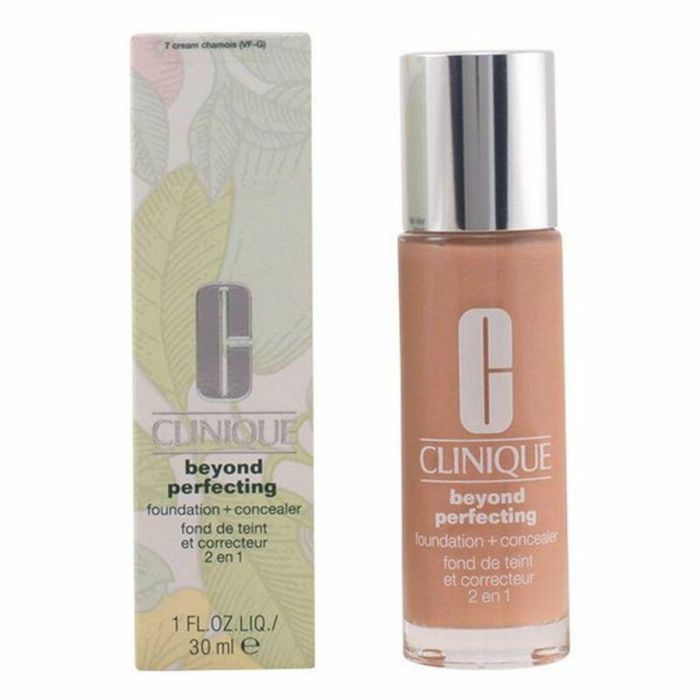 Clinique Beyond Perfecting Foundation + Concealer Base de Maquillaje y Corrector Larga Duración Hipoalergénico Tono #4-Creamwhip 30 ml 8