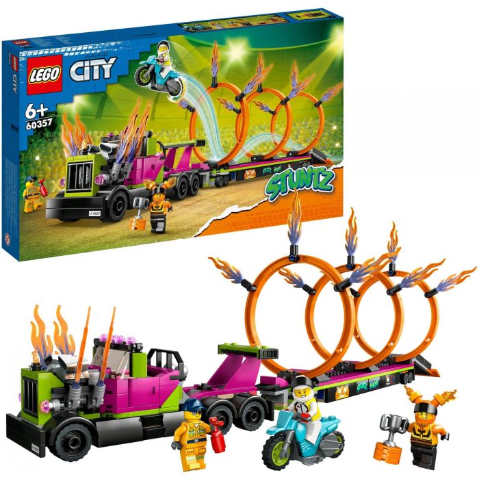 Lego City Stuntz 60357 El desafío Cascade: círculos de incendios, juguete de motocicleta con camión 12 Lego City Stuntz 60357 El desafío Cascade: círculos de incendios, juguete de motocicleta con camión 12