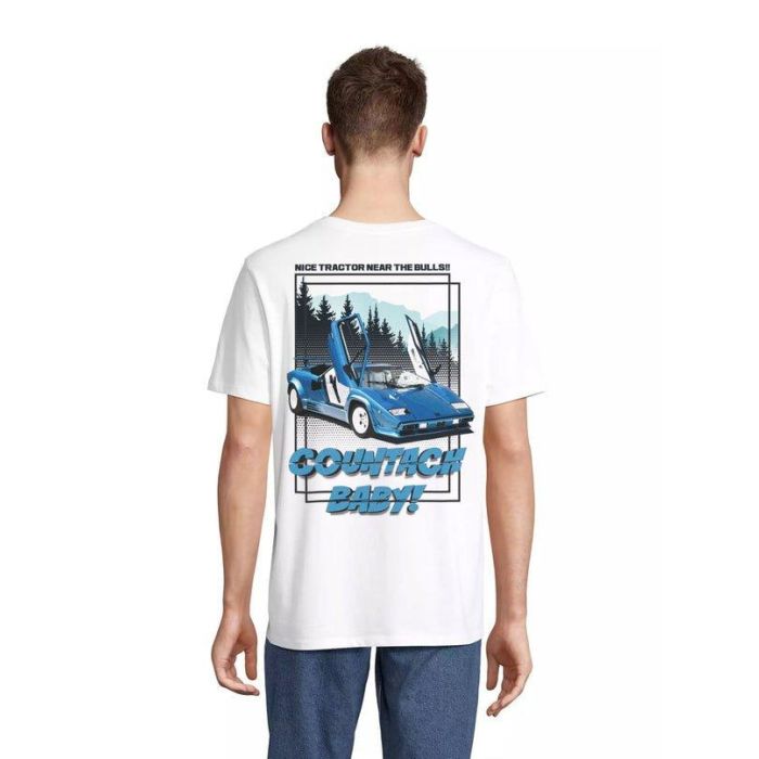 Radikal Revolution RKLCB104XL Camiseta 'Countach Baby!' Homenaje Lamborghini Countach Clásico V12 Blanca Talla XL 3 Radikal Revolution RKLCB104XL Camiseta 'Countach Baby!' Homenaje Lamborghini Countach Clásico V12 Blanca Talla XL 3