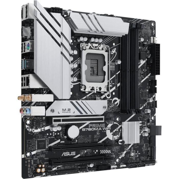 PLACA ASUS PRIME B760M-A WiFi INTEL 1700 4DD5 2HDMI+DP 4SATA+2M.2,2USB 3.2+USB-C,2.5GB+W 1