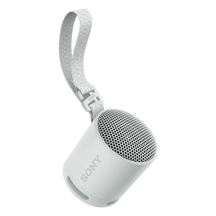 Sony Altavoz Portable Bluetooth SRS-XB100/ 2.0/ Gris Claro. Sonido potente y nítido, resistente al agua IP67, hasta 16h de batería. 1