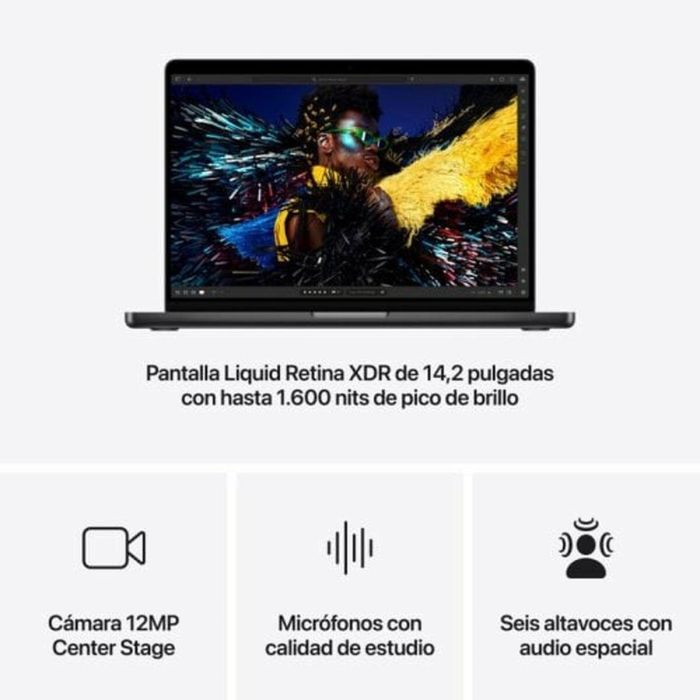 Laptop Apple MX2H3Y/A 14,2" 24 GB RAM 512 GB SSD 3