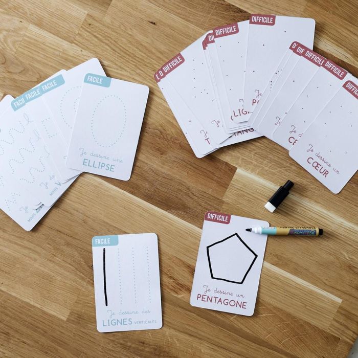Jeux 2 momes Juego de Formas Montessori para Aprender Formas y Dibujar con Rotulador Borrable 2 Jeux 2 momes Juego de Formas Montessori para Aprender Formas y Dibujar con Rotulador Borrable 2