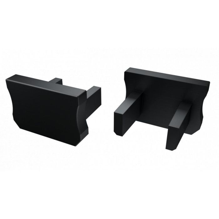 Tapón Final para Perfil Tipo X de Plástico Blanco con Agujero 2 Tapón Final para Perfil Tipo X de Plástico Blanco con Agujero 2