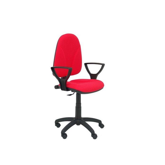 Silla Piqueras Y Crespo Algarra Cp Brazos Fijos Mecanismo Contacto Permanente Con Regulacion De Profundidad Ruedas Nylon Tapizado Bali Rojo