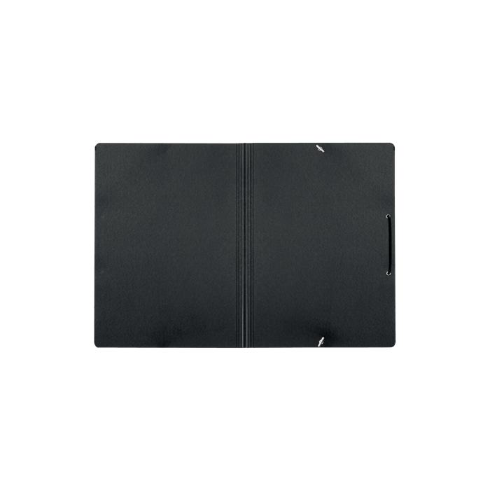 Leitz 39080095 Carpeta de Cartón con Gomas A4 Reciclado Negro 100% Portafirmas Capacidad 250 Hojas Cierre Elástico 2