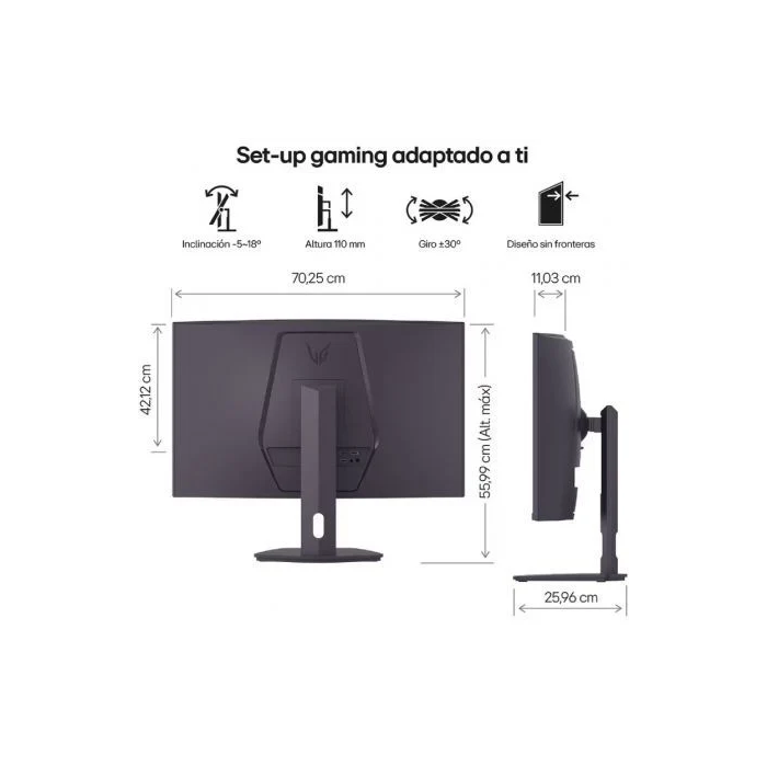 LG Monitor Gaming UltraGear 32G600A-B 31.5" QHD 180Hz 1ms VA Negro 1