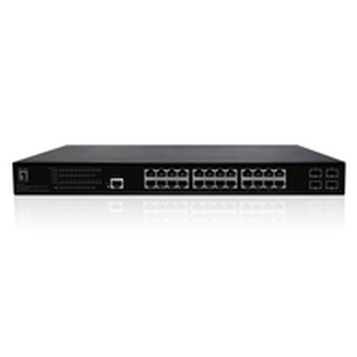 LevelOne GEP-2861 Switch Gestionado L2 28 Puertos Gigabit Ethernet 4xSFP 24xPoE+ 390W Montaje en Rack 19" 1U 2