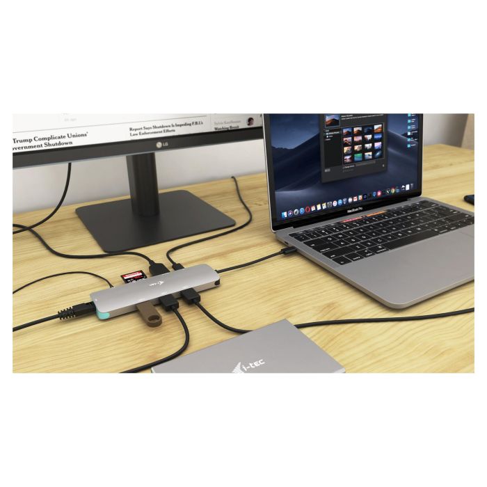 Hub USB i-Tec C31NANODOCKLANPD 2