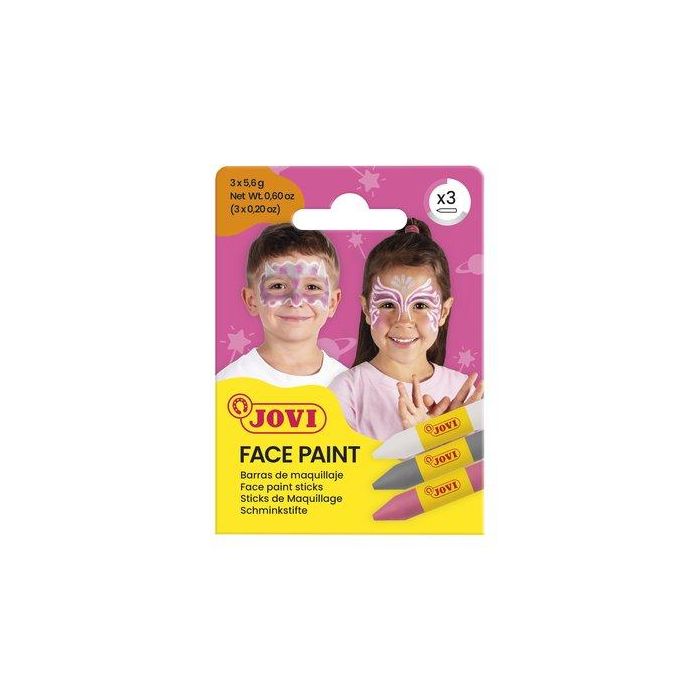 Jovi Set Maquillaje Face Paint Estuche de 3 Barras Fantasy 175FA - Seguro para todo tipo de pieles