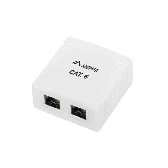 Conector RJ45 Categoría 6 UTP Lanberg OU6-0002-W Blanco