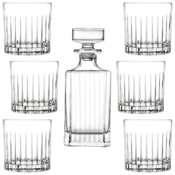 Rcr Cristalleria IT Timeless Set Botella y 6 Vasos 750ml + 310ml Cristal Eco-crystal Glass Rcr Cristalleria IT Timeless Set Botella y 6 Vasos 750ml + 310ml Cristal Eco-crystal Glass