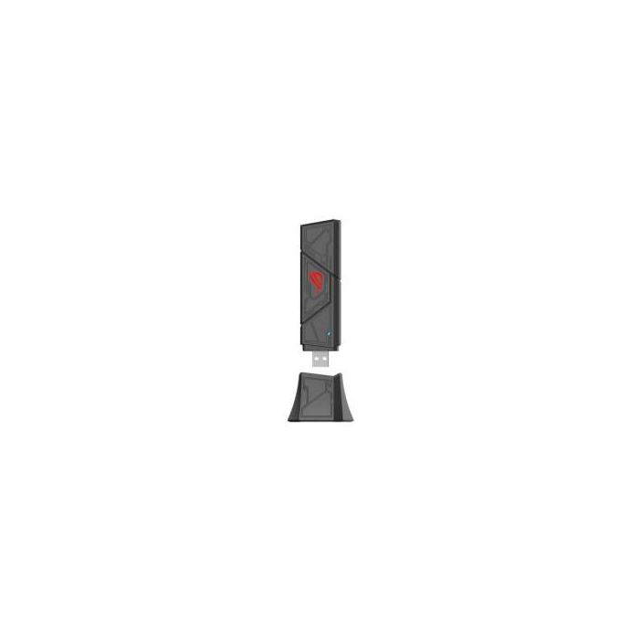 Asus ROG USB-BE92 Adaptador WiFi 7 BE6500 Tri-band 2.4GHz/5GHz/6GHz 160MHz para Gaming 90IG09I0-MO0B00