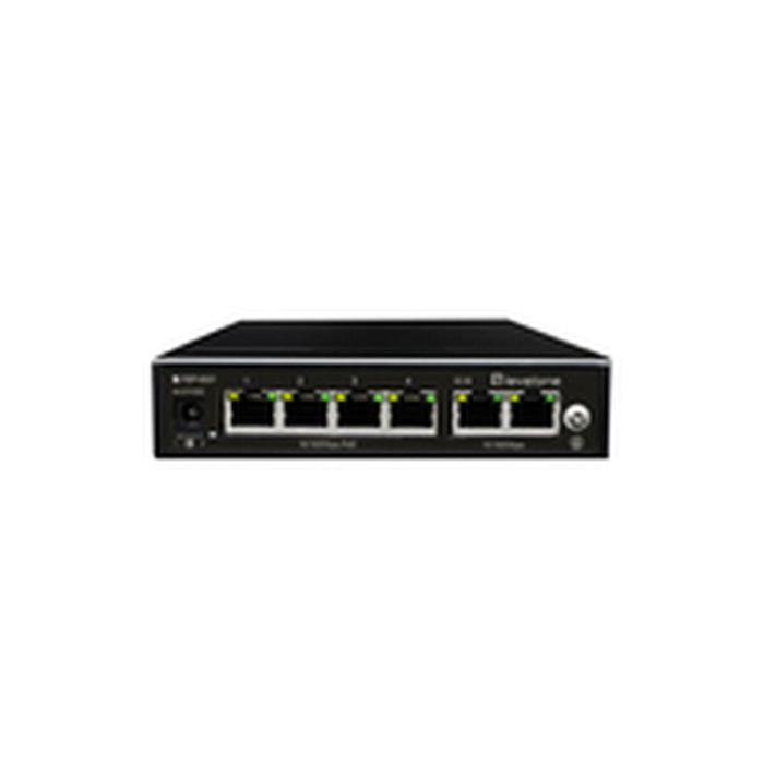 LevelOne FEP-0631 Switch 6 puertos Fast Ethernet 4xPoE+ 60W sin ventilador 1
