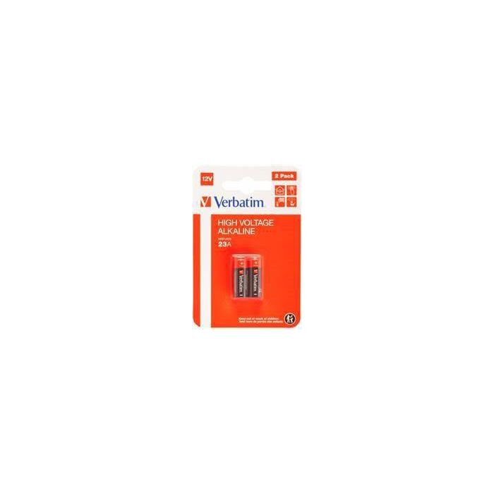 Verbatim 23A/MN21, 12 V, Alkaline, 10.6 x 28.5 mm, 7.9 g Verbatim 23A/MN21, 12 V, Alkaline, 10.6 x 28.5 mm, 7.9 g
