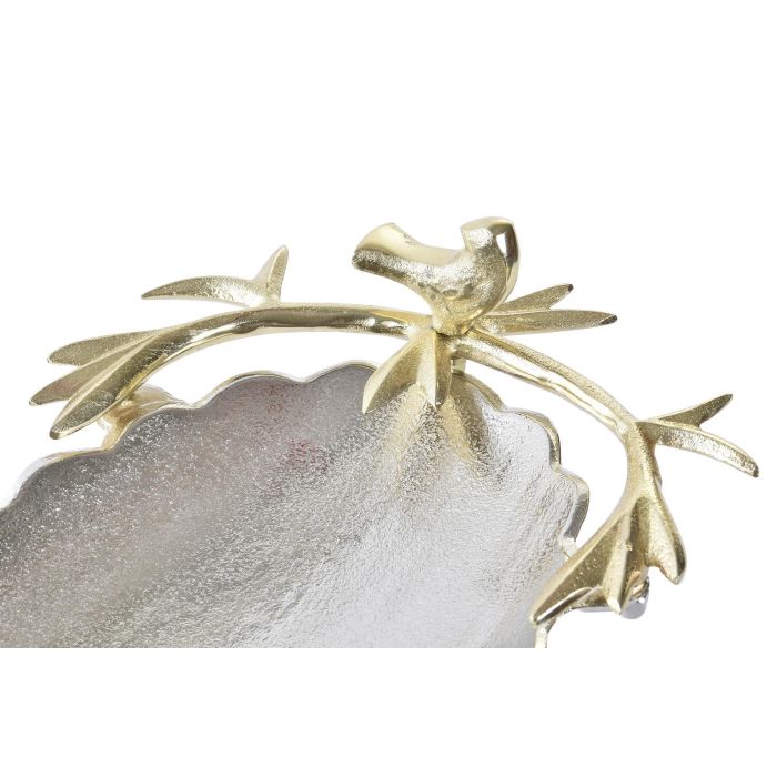 Centro Mesa DKD Home Decor Plateado Dorado 23x11x45 cm 1