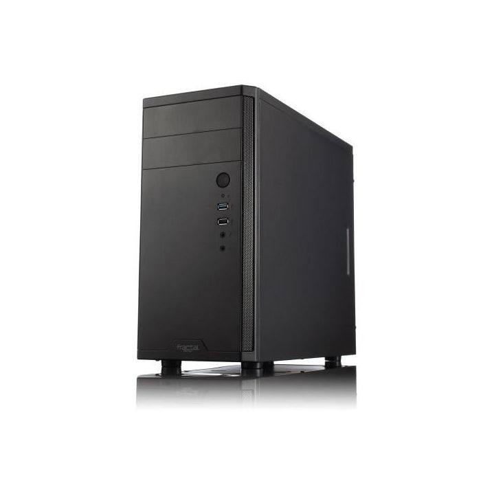 Fractal Design CORE 1100 Mini Tower PC Negro - FD-CA-CORE-1100-BL - Compatible con micro ATX/Mini-ITX, Ventilador 120mm 12