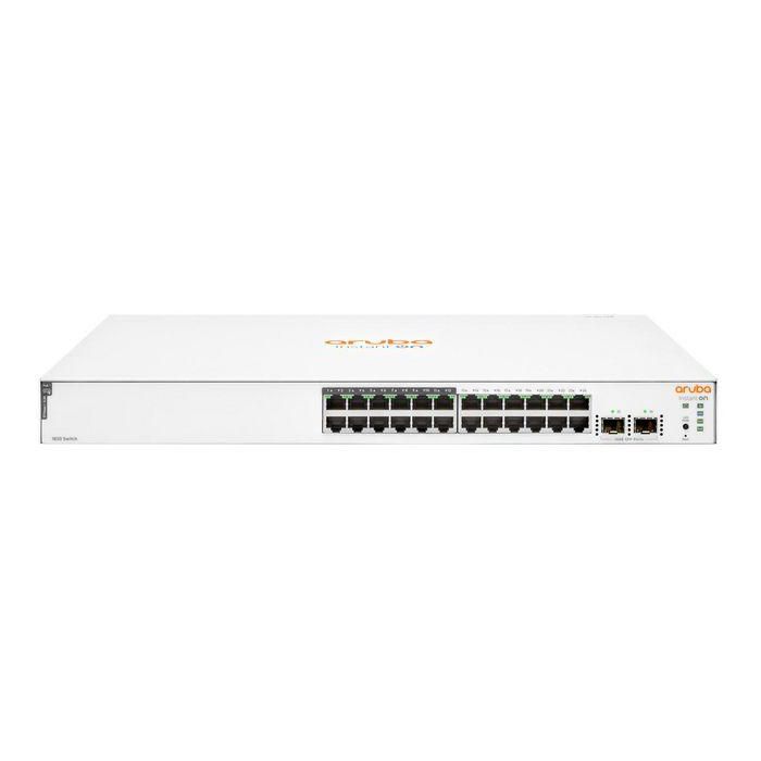 Hewlett Packard Enterprise Aruba Instant On 1830 24G 12p Class4 PoE 2SFP 195W Switch Hewlett Packard Enterprise Aruba Instant On 1830 24G 12p Class4 PoE 2SFP 195W Switch
