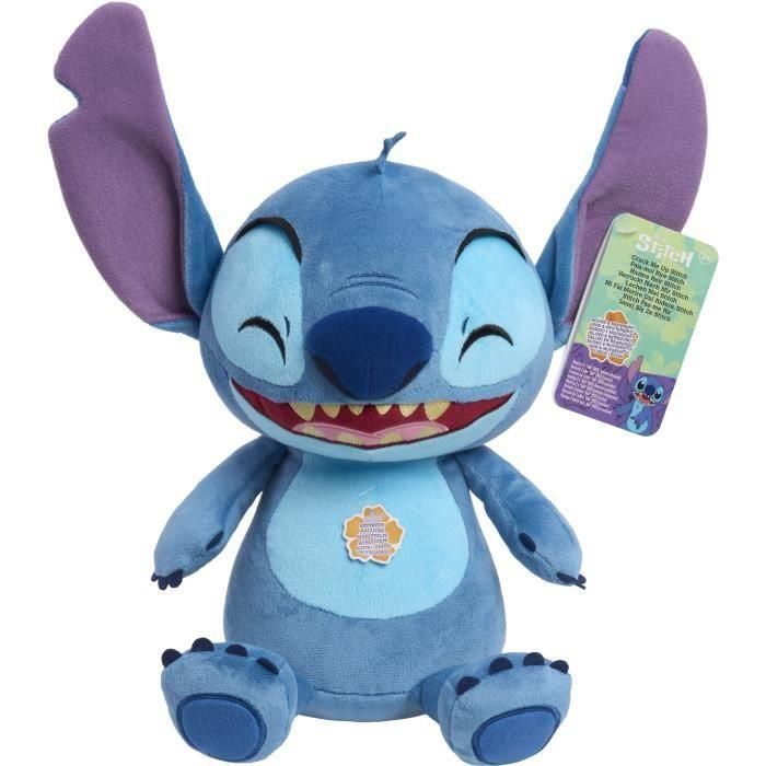 Peluche interactivo - LICENCIA /STITCH - Risa y Tiembla Peluche Stitch - 25 cm, ríe y tiembla al sacudirlo