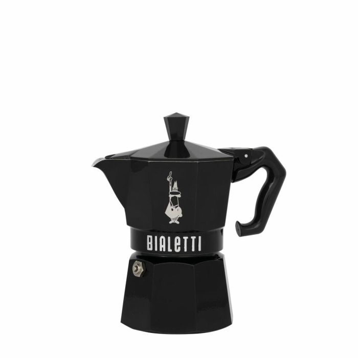 Cafetera Italiana Bialetti MOKA EXCLUSIVE Negro Aluminio 3 Tazas 4