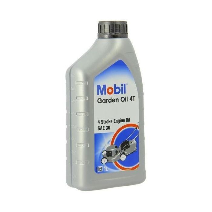 Contenedor de aceite de motor - MOBIL - M-GARDEN 4T SAE30 - 1 L - 4 estaciones 1