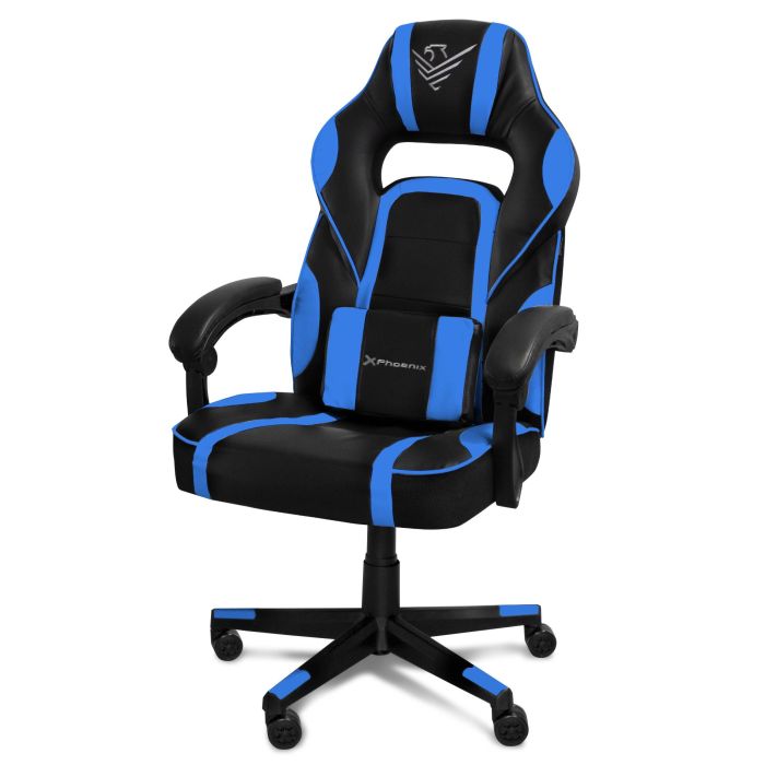 Phoenix technologies Silla Gaming Trophy Cuero PU - Ergonómica, Reclinable 135°, Acolchada, con Cojín Lumbar 1 Phoenix technologies Silla Gaming Trophy Cuero PU - Ergonómica, Reclinable 135°, Acolchada, con Cojín Lumbar 1