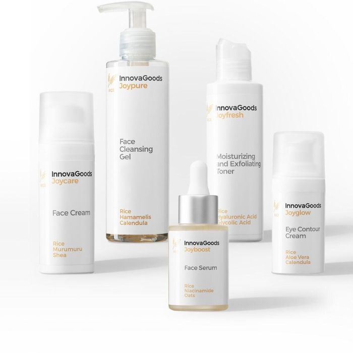 Pack de Rutina Facial Rice InnovaGoods 1 Pack de Rutina Facial Rice InnovaGoods 1