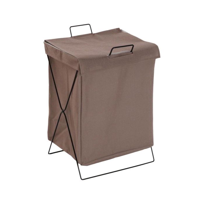 Cesto para la Ropa Sucia Versa Marrón Poliéster Metal Polietileno 35 X 48 X 30 CM 1 Cesto para la Ropa Sucia Versa Marrón Poliéster Metal Polietileno 35 X 48 X 30 CM 1