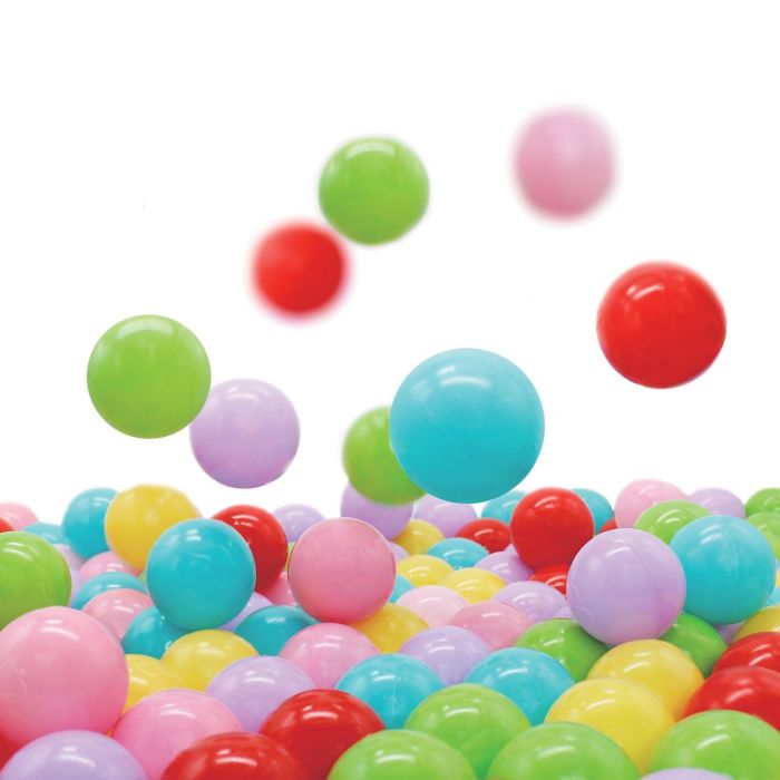 Fisher Price Pack de 100 Pelotas Multicolor de Plástico de 5.5cm de Diámetro para Bebés +3 Meses, Libres de BPA y Ftalatos 1