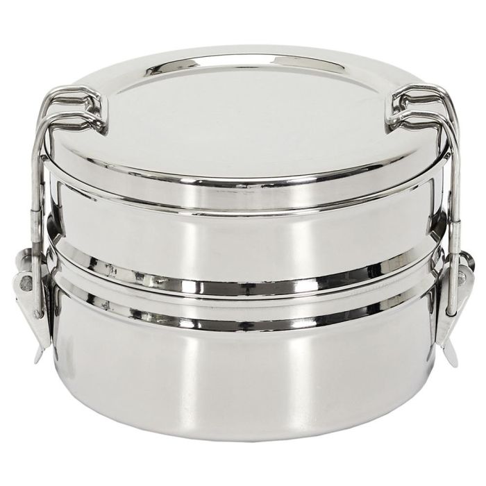 Cook Concept Fiambrera 2 Pisos Acero Inoxidable 400ml C/u 14x13.4x9.5cm 5