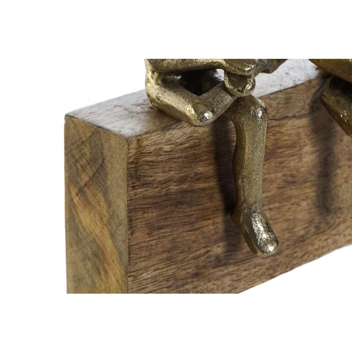 Figura Moderno DKD Home Decor Dorado Natural 9 x 18 x 17 cm (2 Unidades) 1 Figura Moderno DKD Home Decor Dorado Natural 9 x 18 x 17 cm (2 Unidades) 1