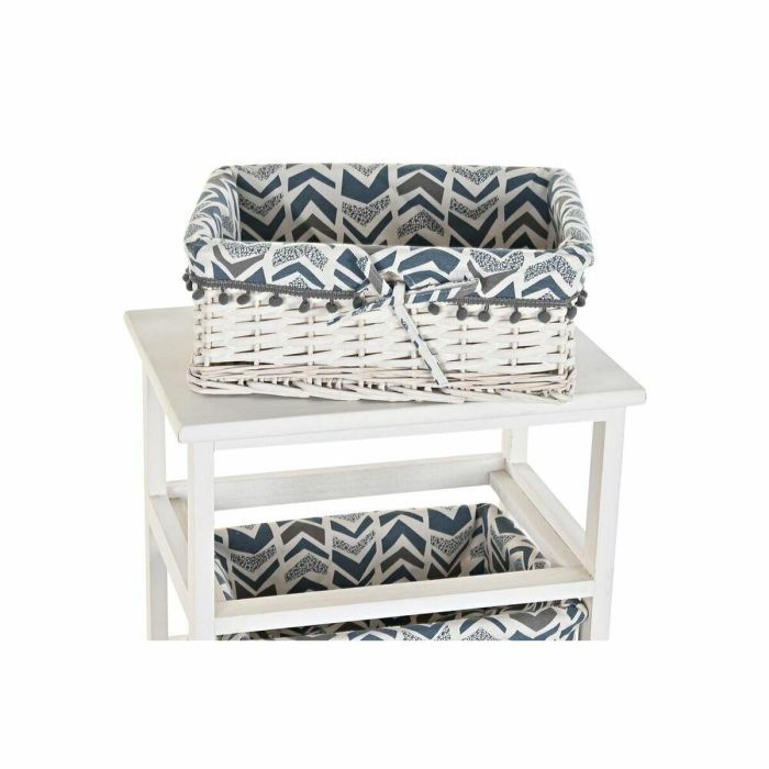 Cajonera DKD Home Decor Blanco Azul 29 x 59 x 40 cm 2 Cajonera DKD Home Decor Blanco Azul 29 x 59 x 40 cm 2