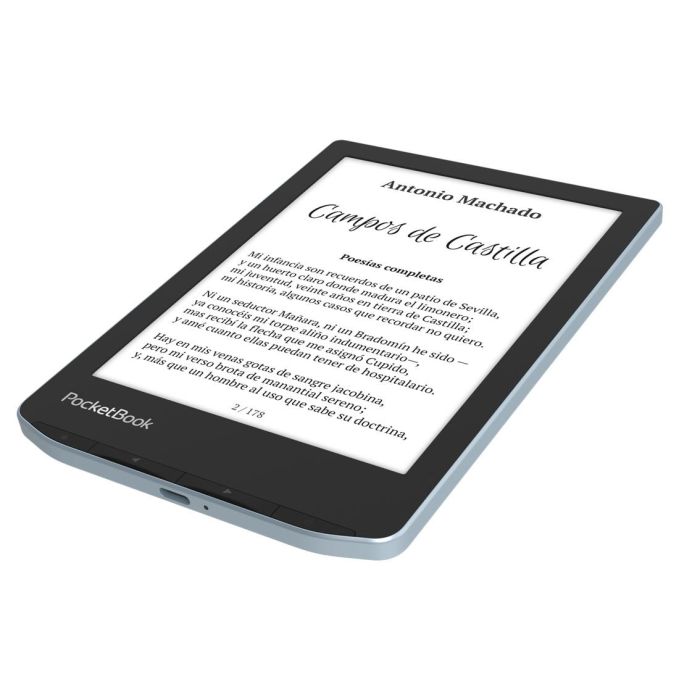 Pocketbook Verse - Libro Electrónico Ebook 6 Pulgadas, Pantalla Táctil E Ink Carta, SMARTlight, 8GB, Azul Brillante o Gris Niebla 2