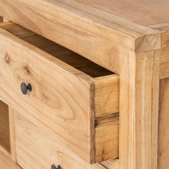 Mueble Tv Natural Madera Mindi Salón 150 X 40 X 55 cm