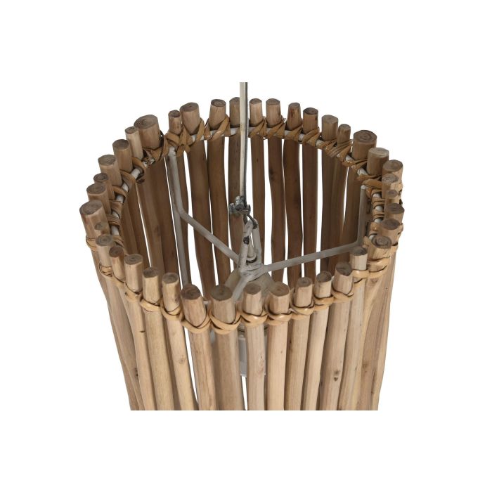 Lampara Techo Tropical DKD Home Decor Blanco Natural 20 x 40 x 20 cm 2 Lampara Techo Tropical DKD Home Decor Blanco Natural 20 x 40 x 20 cm 2