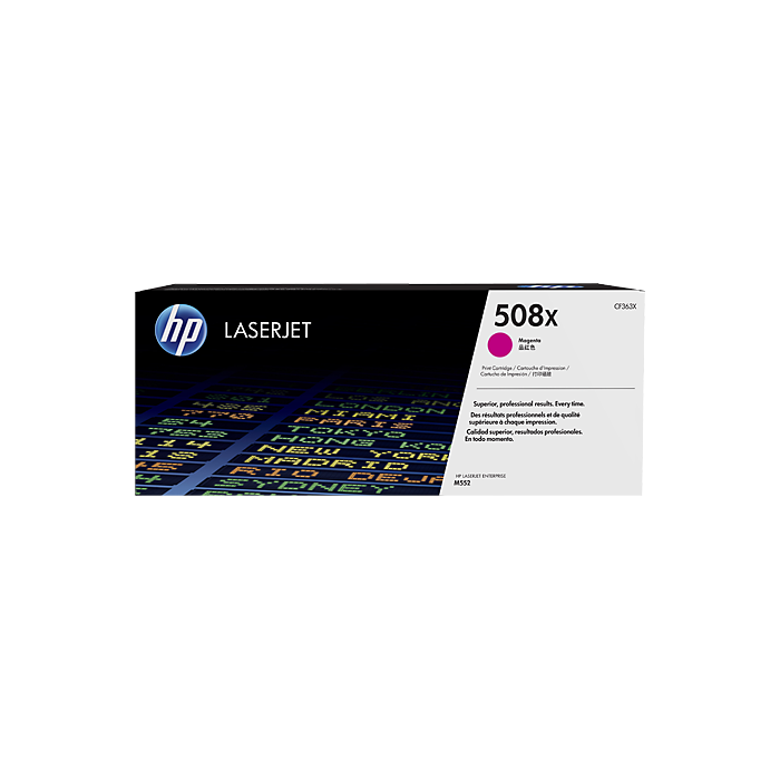 HP Laserjet M553 Toner 508X Magenta 9.500 paginas alta capacidad
