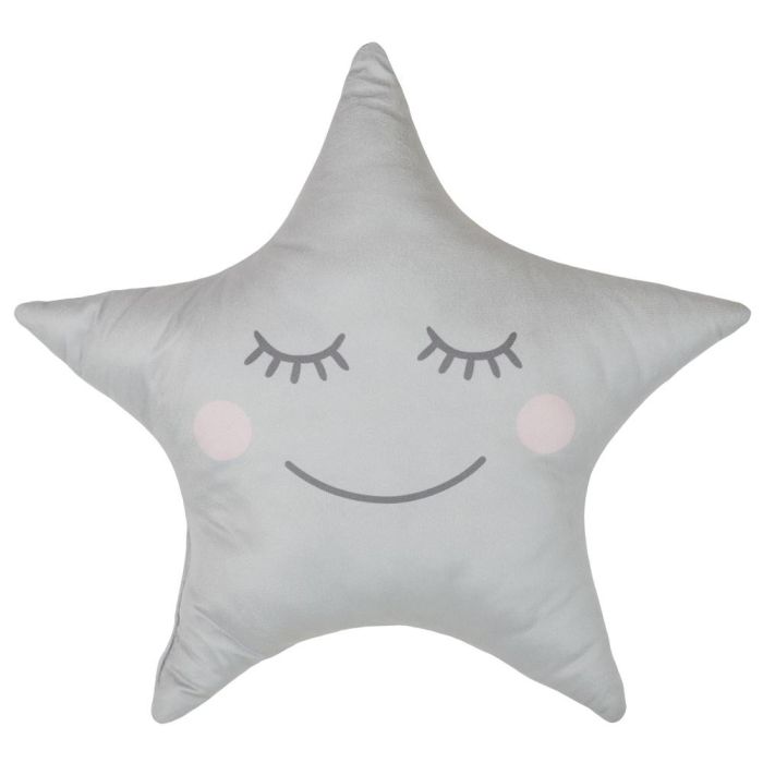 Home Deco Kids Cojín Estrella Gris para Decoración Infantil 44x37 cm 5
