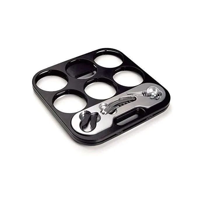 Portabotellas Plegable 6 Botellas con Accesorios Portabotellas Plegable 6 Botellas con Accesorios