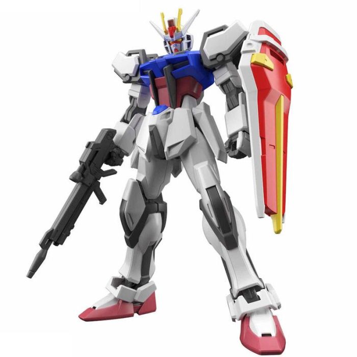 BANDAI HOBBY Figura Strike Gundam Mobile Suit Gundam SEED Entry Grade 1/144 Compatible con Action Base