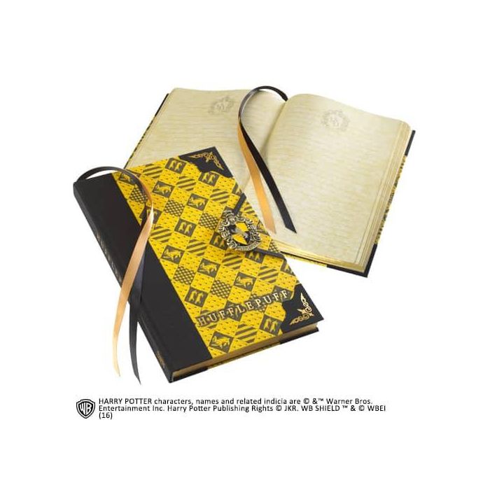 The Noble Collection Libreta Diario Harry Potter Hufflepuff 27x17x2 cm con cierre especial