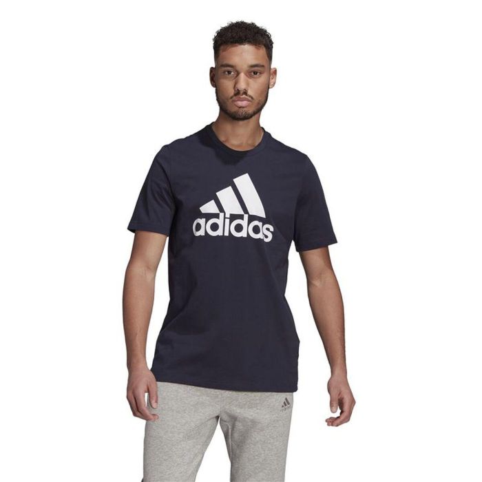 Camiseta de Manga Corta Hombre Adidas GK9122 Azul oscuro (S)