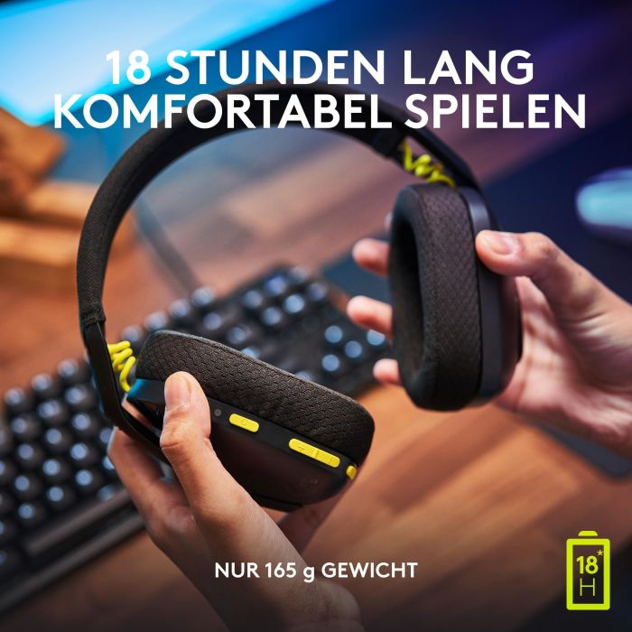 Logitech G435 Auriculares Gaming Inalámbricos LIGHTSPEED Bluetooth con Micrófono Beamforming 18h Batería 165g Negros y Amarillos 3 Logitech G435 Auriculares Gaming Inalámbricos LIGHTSPEED Bluetooth con Micrófono Beamforming 18h Batería 165g Negros y Amarillos 3