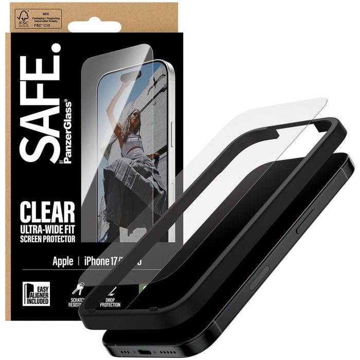 PanzerGlass Protector de Pantalla SAFE Schutzglas para iPhone 17 / 16 Pro / UWF - Vidrio Templado Resistente a Rayones y Golpes, Transparente 4 PanzerGlass Protector de Pantalla SAFE Schutzglas para iPhone 17 / 16 Pro / UWF - Vidrio Templado Resistente a Rayones y Golpes, Transparente 4