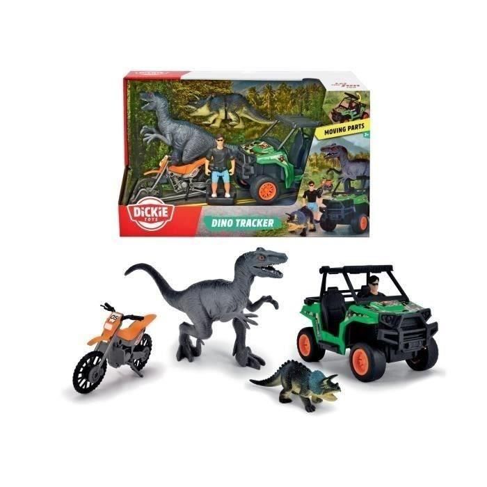 Caja Cazador de Dinosaurios - Dickie - 1 Figura Articulada y 2 Dinosaurios Incluidos Caja Cazador de Dinosaurios - Dickie - 1 Figura Articulada y 2 Dinosaurios Incluidos